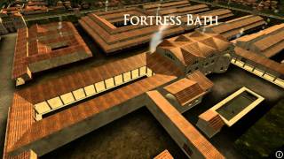 Animation of ancient Roman Fort in Caerleon Wales [upl. by Nolyaw]