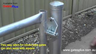 Gate Latch 2 way for round pipe and square [upl. by Sweet]