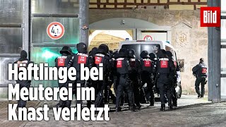 Gefängnismeuterei Polizei stürmt Knast in Thüringen  JVA Untermaßfeld [upl. by Lupiv874]